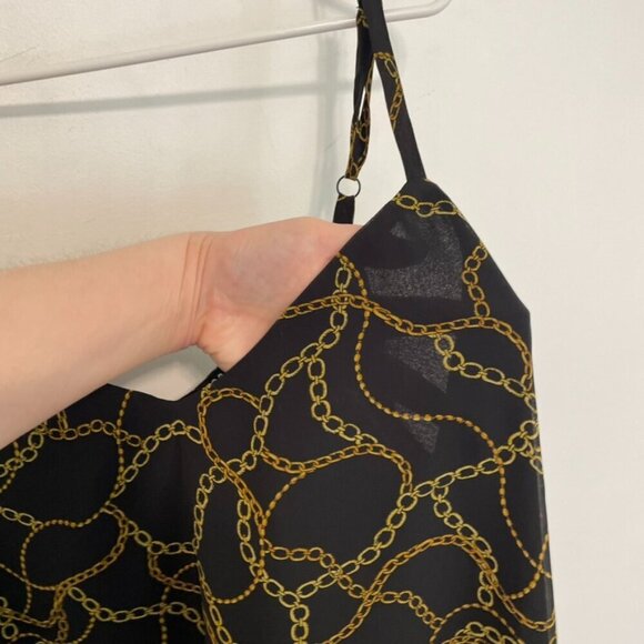 NEW NWT TORRID 3 Plus Size Sophie Black Chain Print Double Layer Swing Cami Tank - Picture 8 of 15